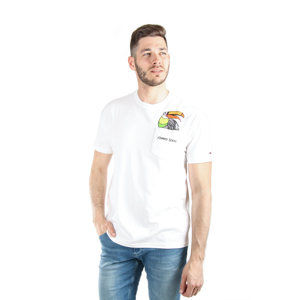 Tommy Hilfiger pánské bílé tričko Summer - S (424)